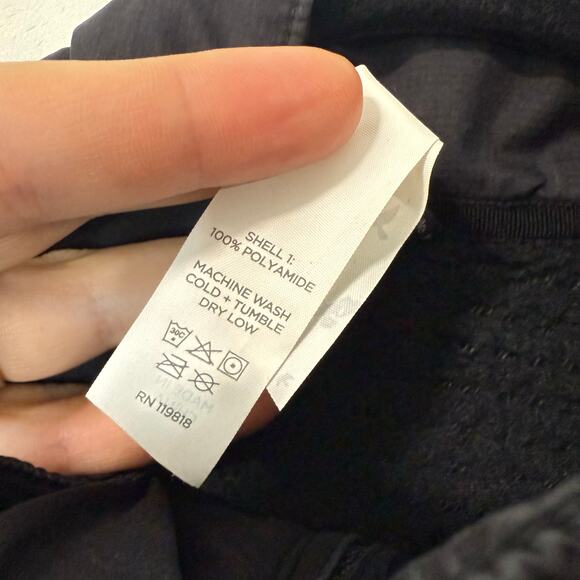 Oiselle Women's Running Vest Fleece Backing Puffer Black Full Zip Active Medium - Picture 8 of 8